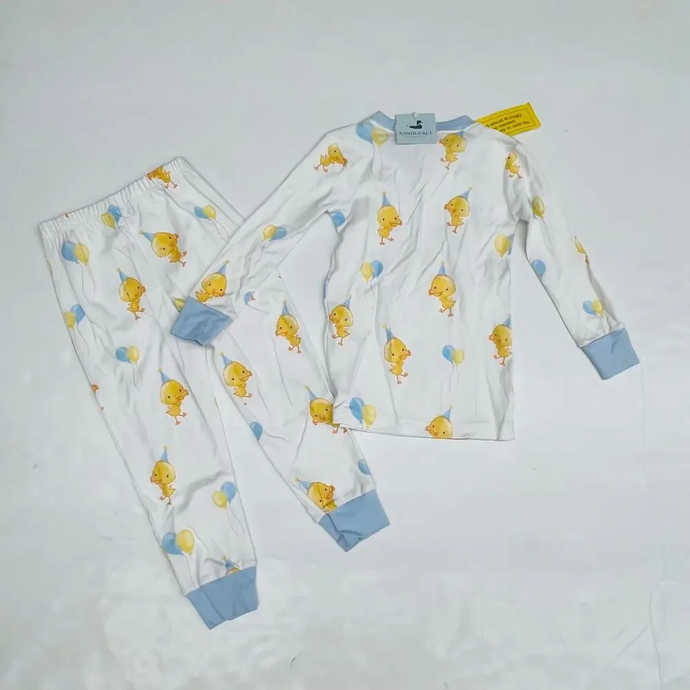 NWT Nanducket 4T Blue 2 piece Ack Celebration Pajamas